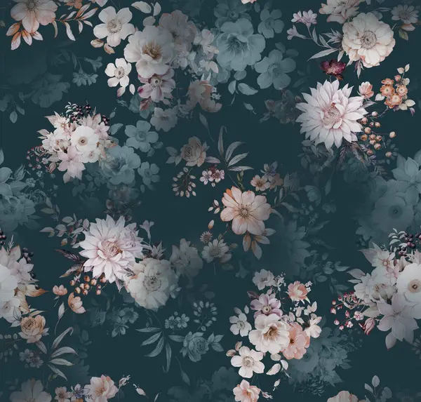 Çiçeksiz çiçek tasarımı baskısı