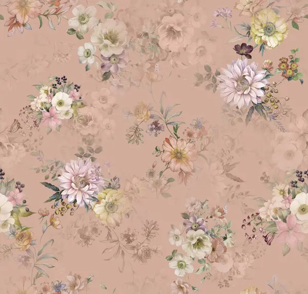 Çiçeksiz çiçek tasarımı baskısı