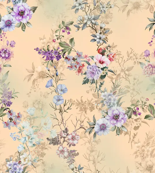 arkaplan ve sari tasarımı için çiçek izin tasarımı