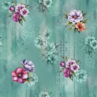 arkaplan desenli çiçek açma izni