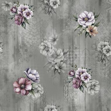 arkaplan desenli çiçek açma izni