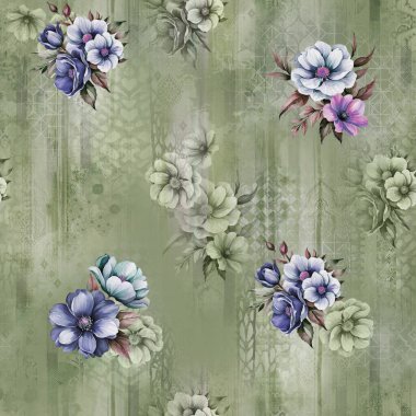 arkaplan desenli çiçek açma izni