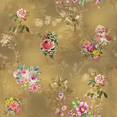 arkaplan desenli çiçek açma izni