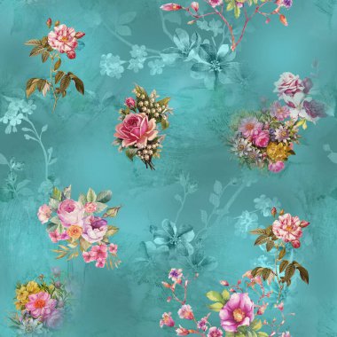 arkaplan desenli çiçek açma izni