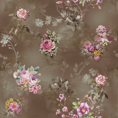 soyut geometrik arkaplan tasarım izi ve çiçek izleyici 