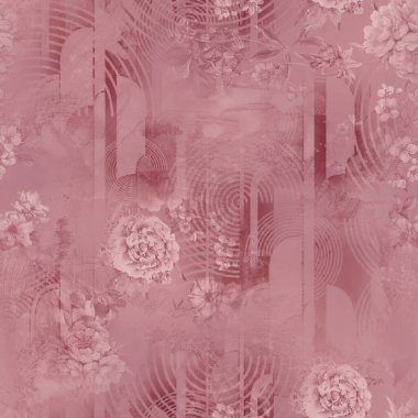 soyut desen tasarımı ve çiçek alımı 