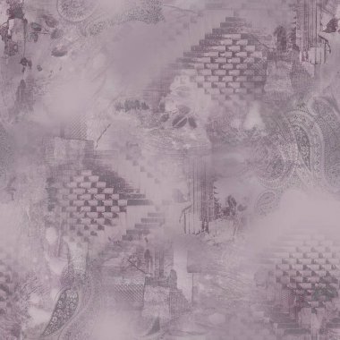 Doku arkaplanı ile geometri tekrarlama deseni