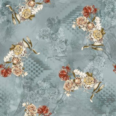 Çiçekli klasik arkaplan