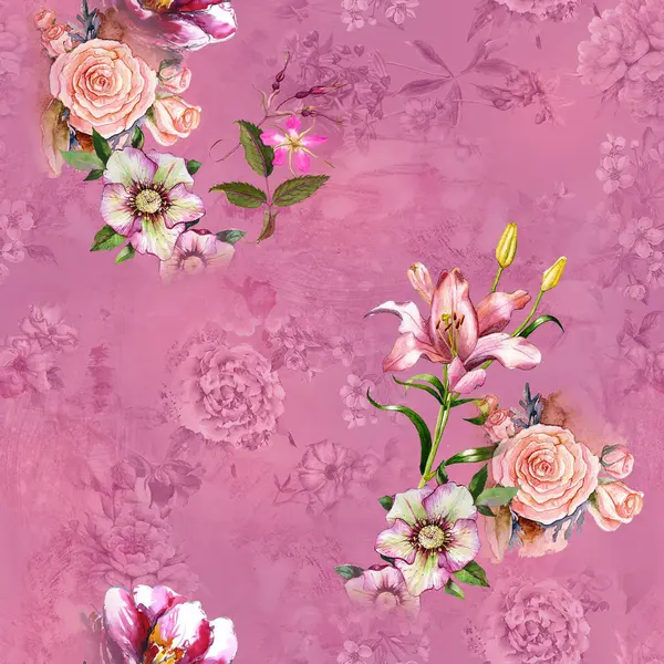 soyut geometrik arkaplan tasarım izi ve çiçek izleyici 