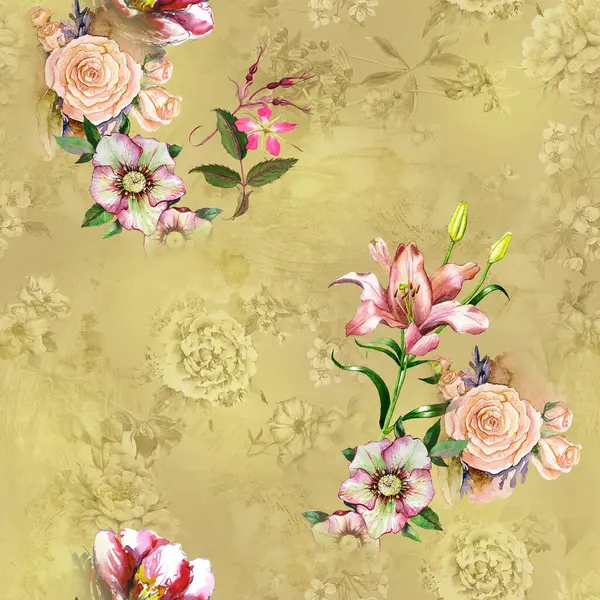 soyut geometrik arkaplan tasarım izi ve çiçek izleyici 