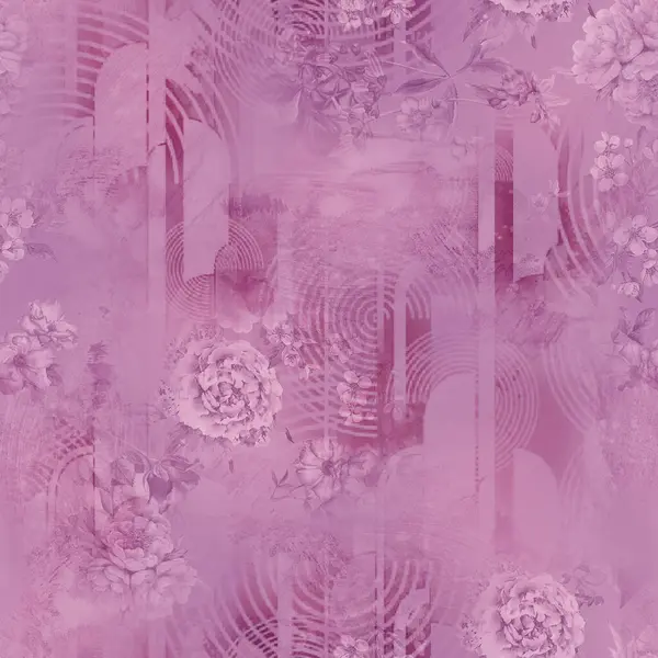 soyut geometrik arkaplan tasarım izi ve çiçek izleyici 