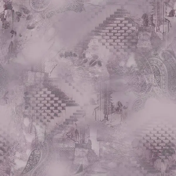 Doku arkaplanı ile geometri tekrarlama deseni