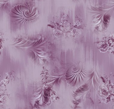 Soyut bir bükülme ile renksiz çiçek tasarımı, tekstil baskıları, ambalaj kağıdı ve dijital arka planlar için ideal