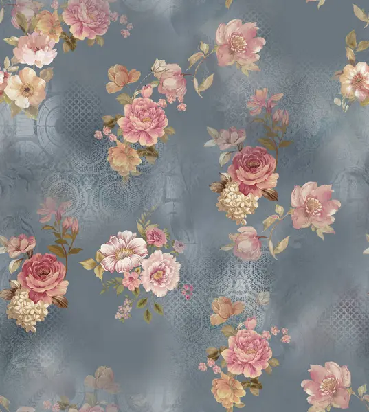 Duvar kağıdı ve kumaşlar için Zarif Çiçek Alpleri Soyut Arkaplan