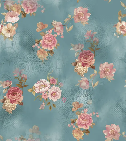 Duvar kağıdı ve kumaşlar için Zarif Çiçek Alpleri Soyut Arkaplan