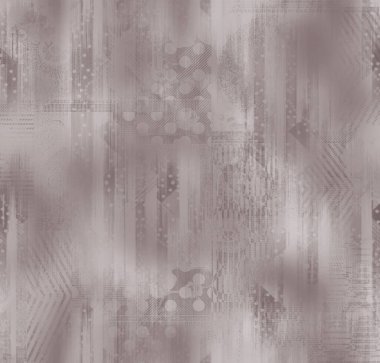 Retro renk paleti ve el yapımı elementlerle kusursuz soyut desen, klasik esinlenmiş tekstil ve yüzey tasarımı için mükemmel.