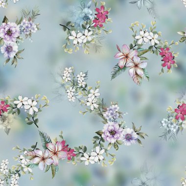 Retro renk paleti ve el yapımı elementlerle kusursuz soyut desen, klasik esinlenmiş tekstil ve yüzey tasarımı için mükemmel.