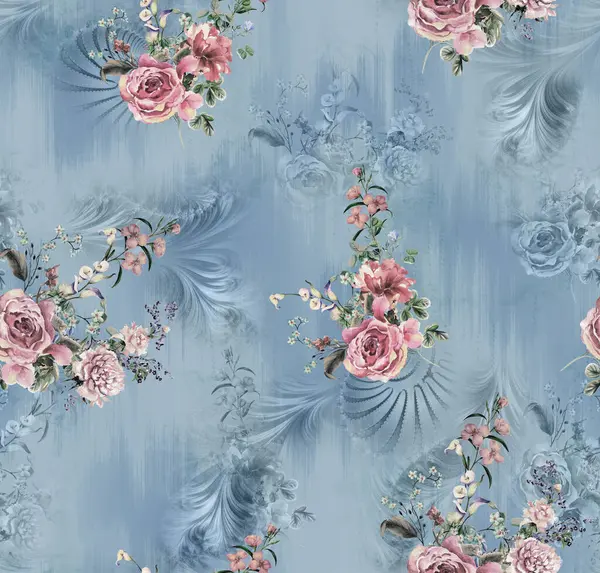 Retro renk paleti ve el yapımı elementlerle kusursuz soyut desen, klasik esinlenmiş tekstil ve yüzey tasarımı için mükemmel.