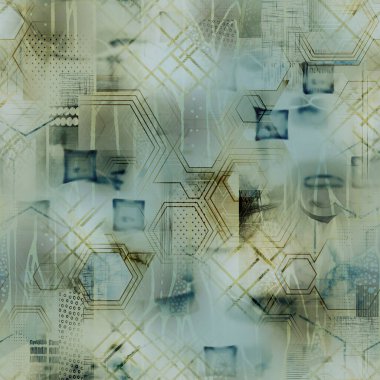 Rüya gibi soyut estetik, moda baskıları, iç dekorasyon ve el işi projeleri için uygun çağdaş çiçek tasarımı.