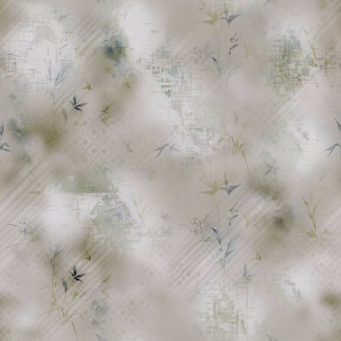 Organik şekiller ve canlı çiçeklerin hassas bir karışımı ile soyut çiçek arkaplanı, kumaş, duvar kağıdı ve baskı tasarımı için ideal.