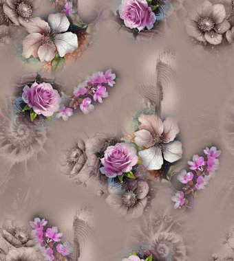 Albüm biçiminde parlak ve sanatsal çiçek tasarımı