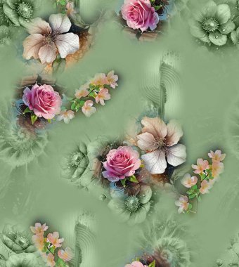 Albüm biçiminde parlak ve sanatsal çiçek tasarımı