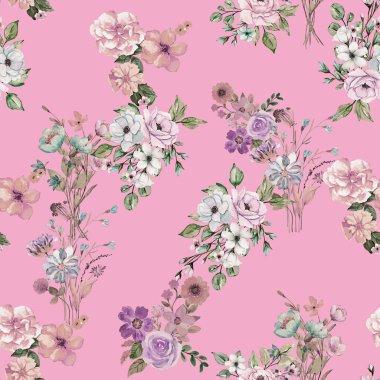 Kusursuz bir düzende düzenlenmiş zarif ve renkli çiçek desenli. Moda için harika bir kıyafet.