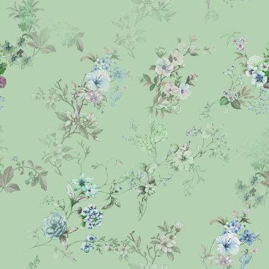 Kusursuz bir düzende düzenlenmiş zarif ve renkli çiçek desenli. Moda için harika bir kıyafet.