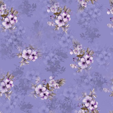 Kusursuz bir düzende düzenlenmiş zarif ve renkli çiçek desenli. Moda için harika bir kıyafet.