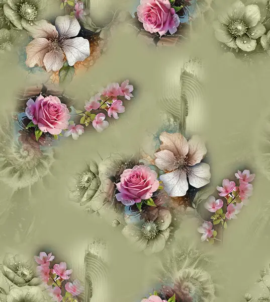 Albüm biçiminde parlak ve sanatsal çiçek tasarımı