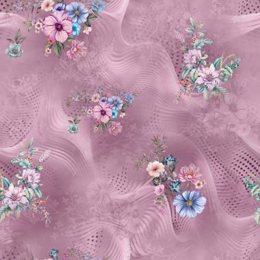 Güzel çiçek arkaplanı. 3D görüntüleme. 3d illüstrasyon.