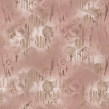 Geometrik arkaplan desenli çiçek açma izni