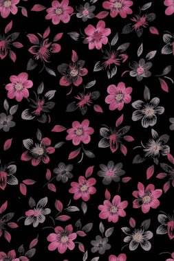 Çiçek Baskılı Düğmeli Pamuklu Üst