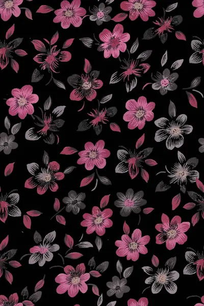 Çiçek Baskılı Düğmeli Pamuklu Üst