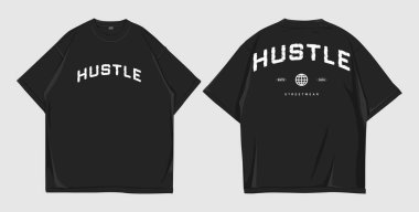 Mockup tişörtü büyük boy beyaz ön ve arka 