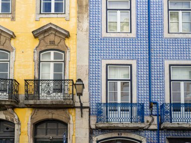 Lizbon, Portekiz 'de geleneksel döşeme işi.