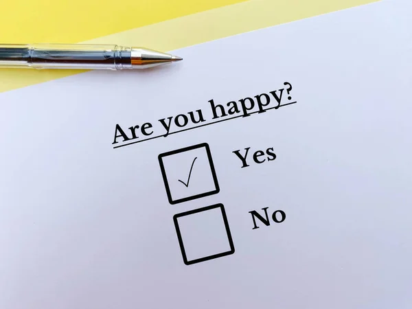 One Person Answering Question Thinks Happy — Foto de Stock