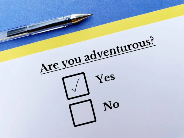 One Person Answering Question Thinks Adventurous — Foto de Stock