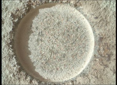 Mars Perseverance Rovers SHERLOC WATSON Captures Detailed Martian Surface on Sol 1257 clipart