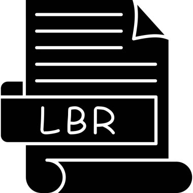 Dosya biçiminin vektör simgesi