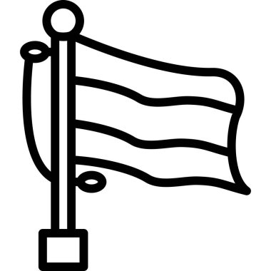 bayrak simgesi, vektör illüstrasyonu