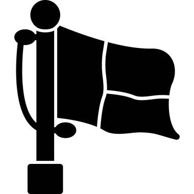 bayrak ikonu vektör illüstrasyonu