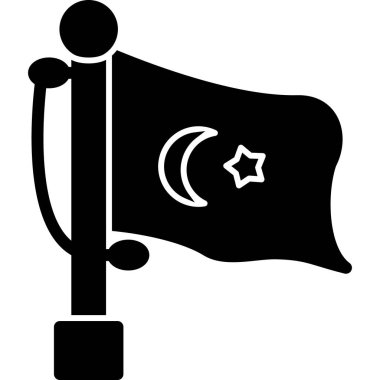 Bayrak simgesini, basit vektör çizim