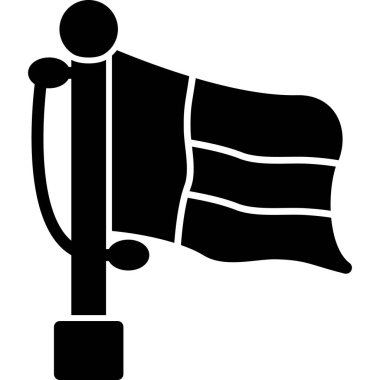 bayrak simgesi, vektör illüstrasyonu