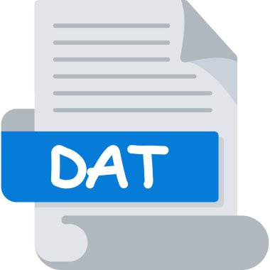 dosya biçimi simgesi, vektör illüstrasyonu