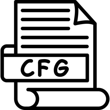 dosya biçimi simgesi, vektör illüstrasyonu