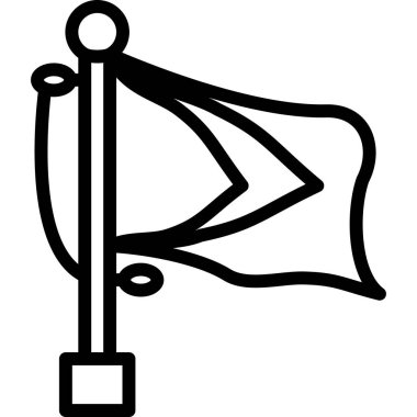 bayrak ikonu vektör illüstrasyonu