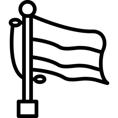 bayrak ikonu vektör illüstrasyonu