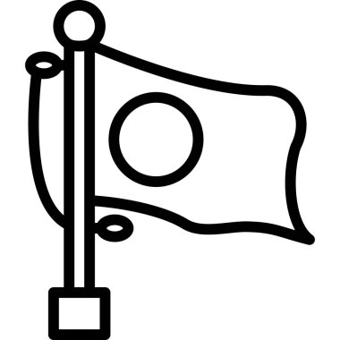 bayrak ikonu vektör illüstrasyonu