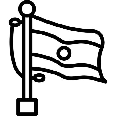 Bayrak. Web simgesi basit tasarım